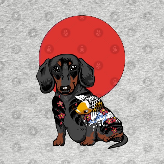 Yakuza Dachshund by huebucket